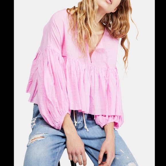 beaumont mews cropped peasant top